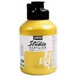 Gold 500ml Acrylic High Viscosity Paints Studio Pebeo French
